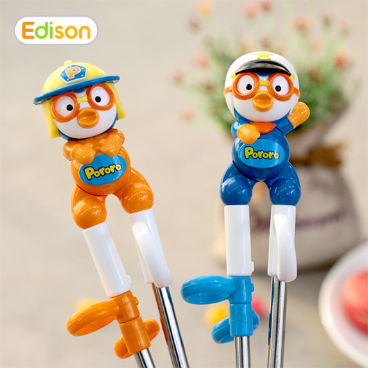 Edison Stainless Chopsticks Pororo Policeman & Fireman 1st Step