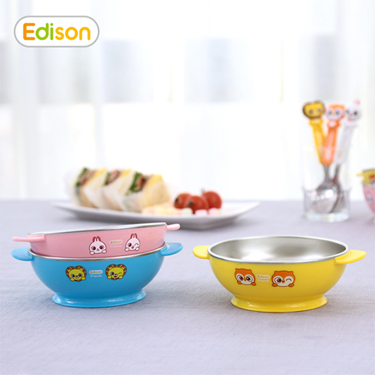 Edison Friends Non-slip Stainless Soup Bowl