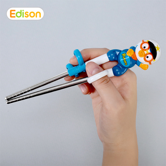 Edison Stainless Chopsticks Pororo Policeman & Fireman 1st Step