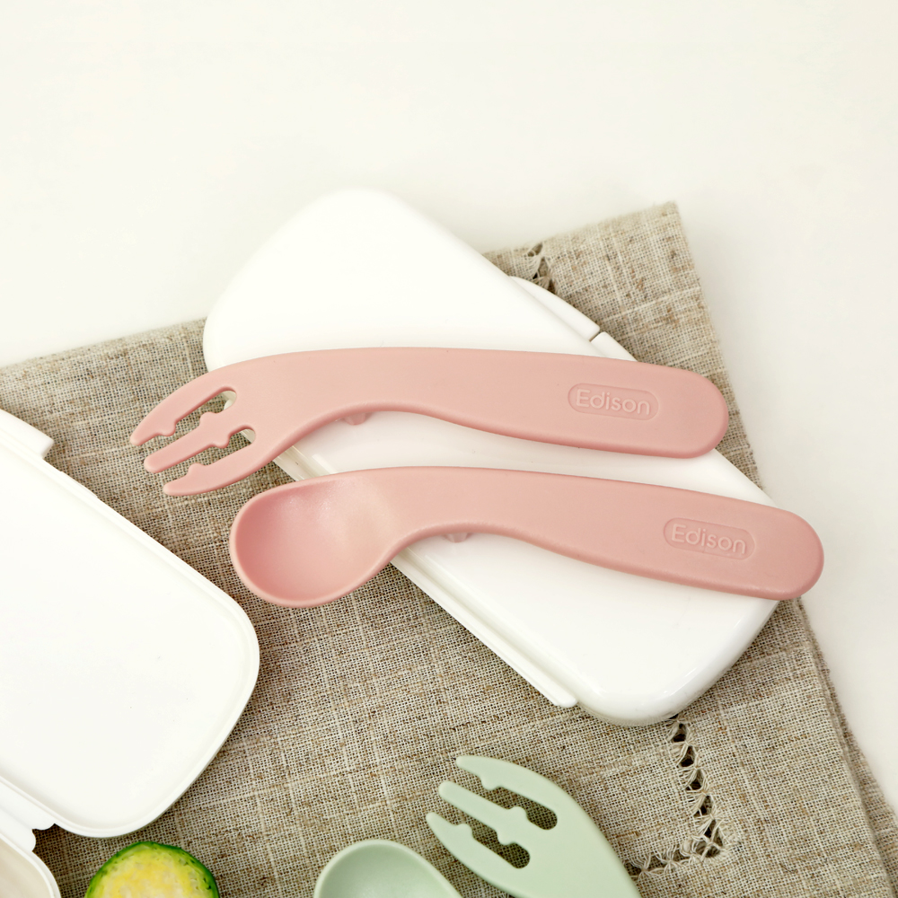 Edison Self Spoon & Fork Case Set for Baby