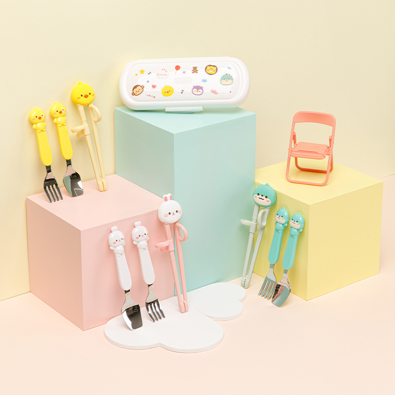 Edison Friends Customized Chopsticks Spoon & Fork Case Set