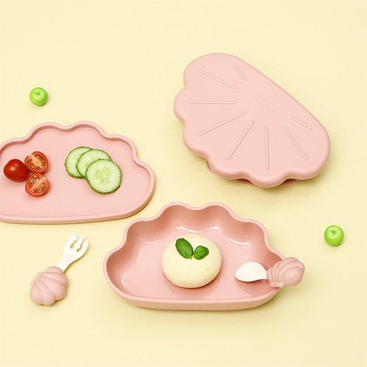 Edison Silicone Suction Plate & Cover Set(Octopus, Clam)