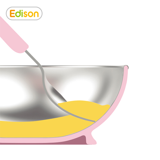 Edison Friends Non-slip Stainless Soup Bowl